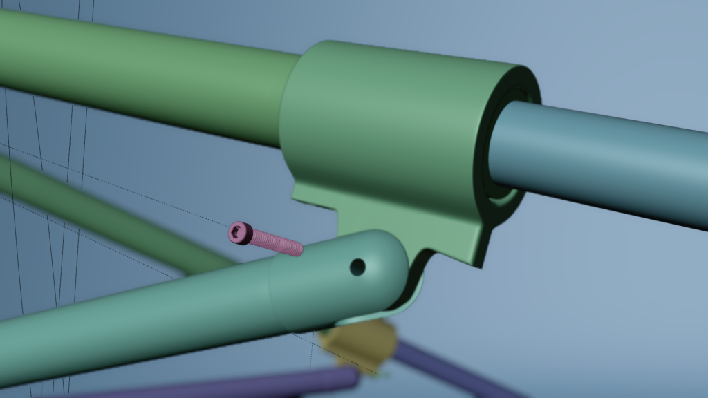 Viewport display of the animation, used before I rendered the textured version