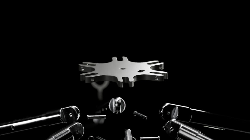 3D Render of the very top of the umbrella, called the mast cap